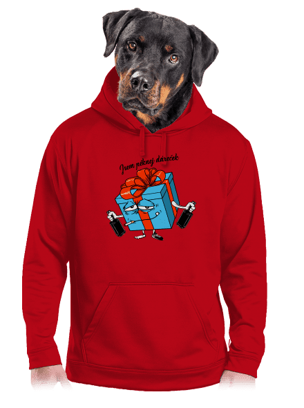 Dáreček pánská mikina klokanka Red