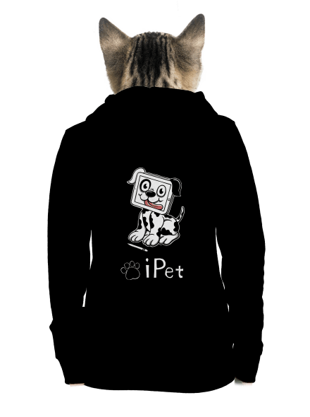 iPet dámská mikina na zip Black