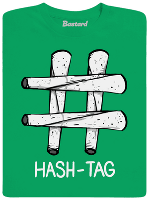 Hash tag pánské tričko Kelly Green