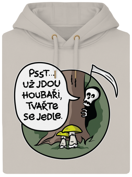 Muchomůrky zelené unisex mikina premium Pastel Macchiato