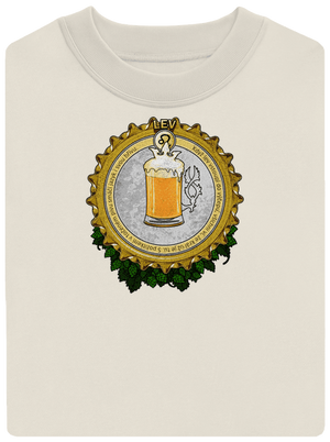 Pivní horoskop: Lev unisex mikina bez kapuce Off White