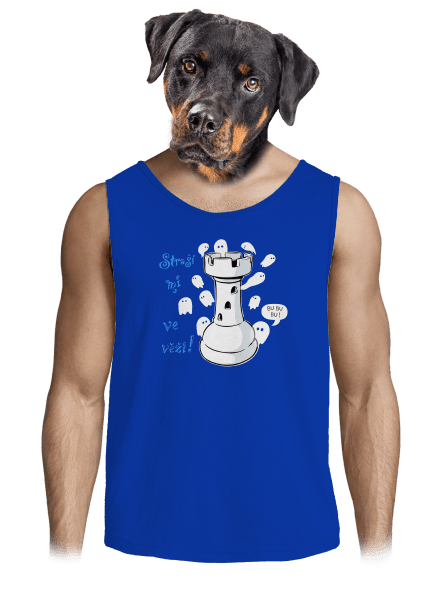 Straší mi ve věži pánské tílko Royal Blue