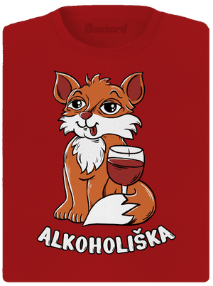 Vínová Alkoholiška dámské sportovní tričko Red Mal