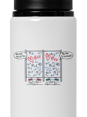 Obsazeno lahev na vodu White