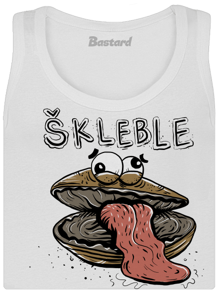 Škleble dámské tílko klasické White