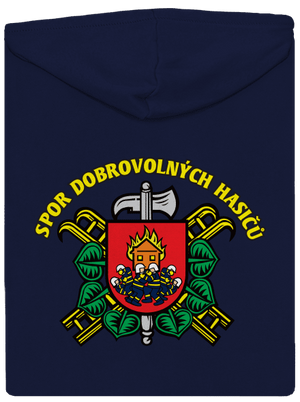 Spor dobrovolných hasičů pánská mikina na zip Navy