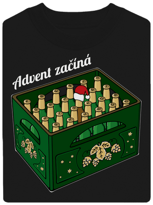 Advent začíná unisex mikina bez kapuce Black