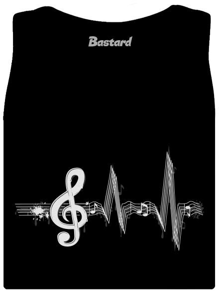 Žiju muzikou dámské tílko klasické Black