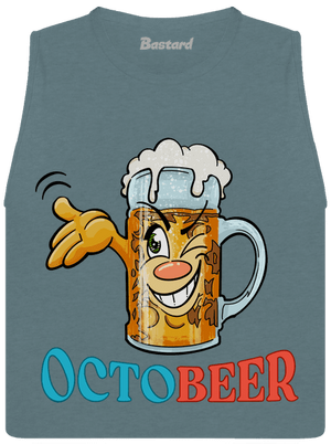 Octobeer dámské tílko volné Heather Deep Teal