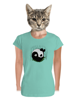 Dvě spící pandy dámské tričko premium Mint Mal