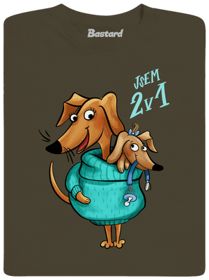 Jsem dva v jednom pánské dlouhý rukáv Urban Khaki