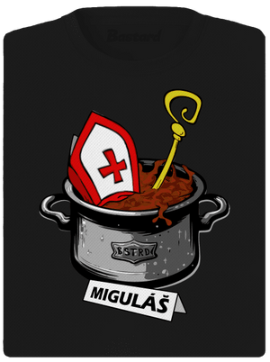 Miguláš dámské sportovní tričko Black