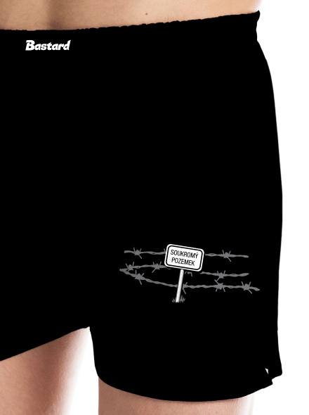 Soukromý pozemek pánské trenky Black