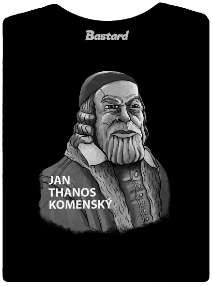 Jan Thanos Komenský dámské tričko Black