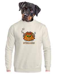 unisex mikina bez kapuce