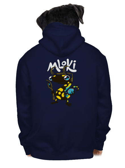 mLoki pánská mikina na zip Navy
