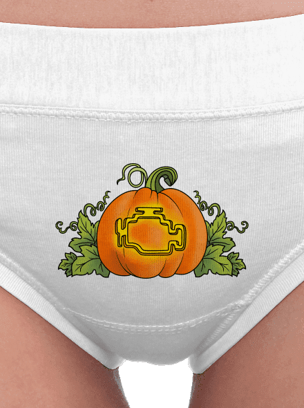 Strašidelný Halloween dámské kalhotky White