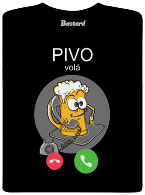 Pivo volá pánské dlouhý rukáv Black