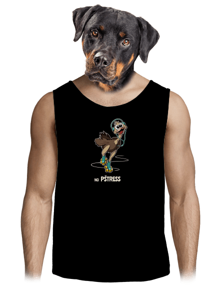 No pštress pánské tílko Black