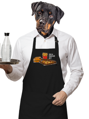 Krabičková dieta zástěra Black