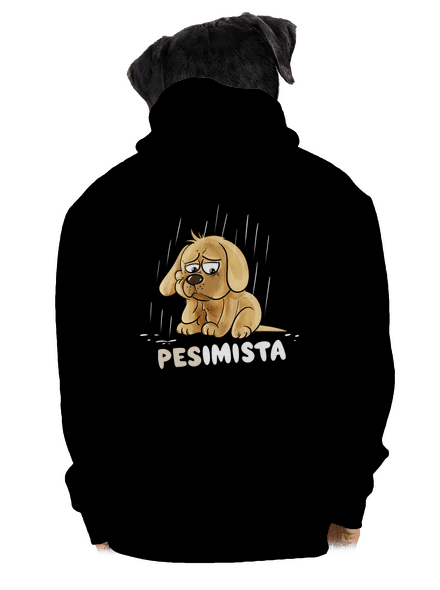 Pesimista  pánská mikina na zip Black