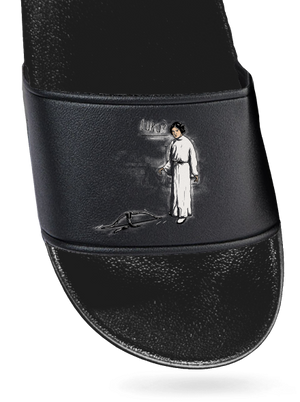 Luke a Leia pantofle Black Black