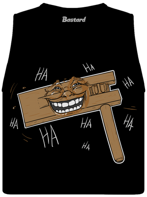 Řehtačka dámské tílko volné Black