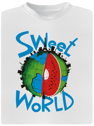 Sweet World pánské sportovní tričko White