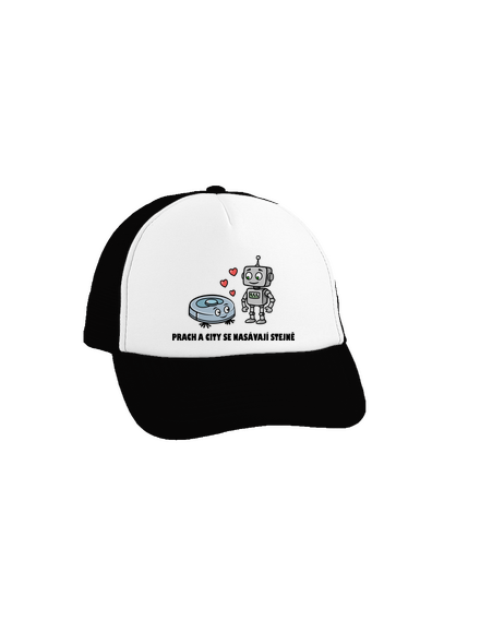 Láska mezi roboty kšiltovka truckerka Black cap