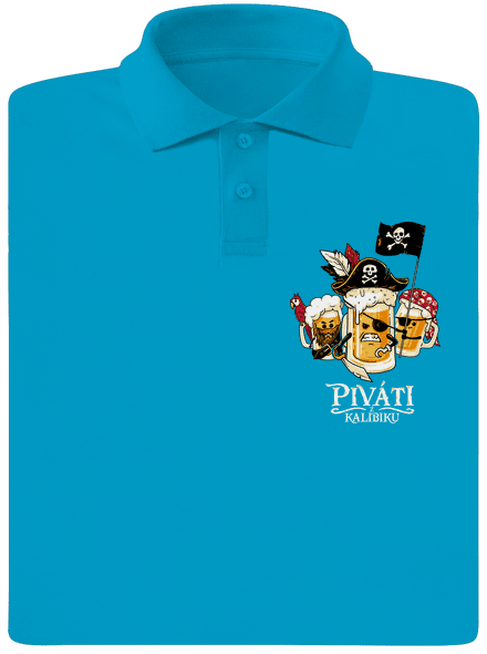 Piváti z Kalibiku pánská polokošile Blue Atol