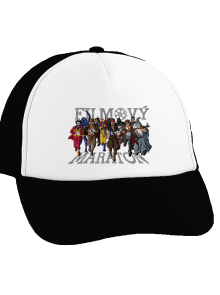 Filmový maraton kšiltovka truckerka Black cap
