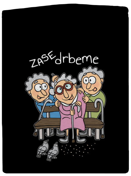 Zase drbeme dámská mikina na zip Black