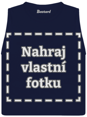 Vlastní potisk dámské tílko volné Navy