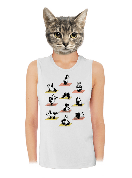 Pandí jóga dámské tílko volné White