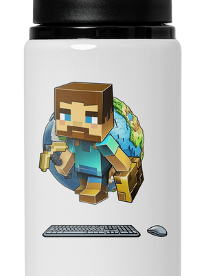 B17: Minecraft lahev na vodu White