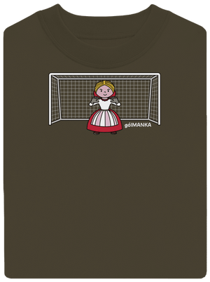 Gólmanka unisex mikina bez kapuce Urban Khaki