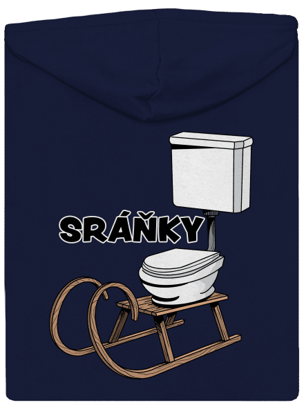 Sráňky pánská mikina na zip Navy