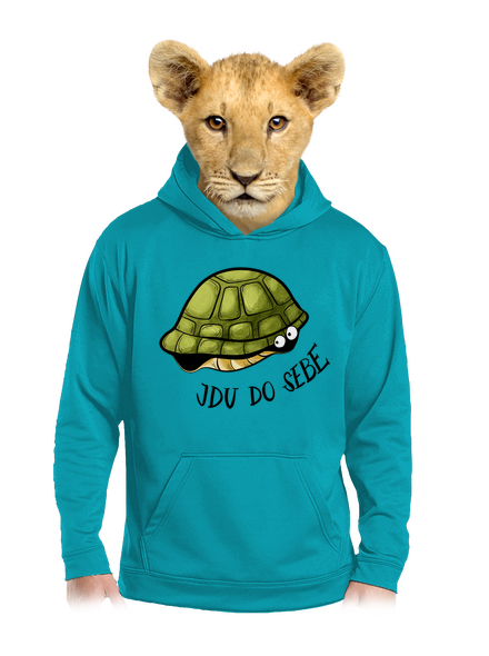 Jdu do sebe dětská mikina klokanka Hawaiian Blue
