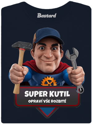 Super táta dámské tričko Navy Mal