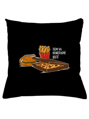 Krabičková dieta polštář Black