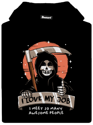 I love my job dětská mikina klokanka Black