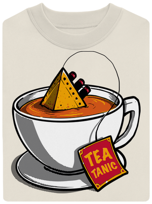 Teatanic unisex mikina bez kapuce Off White