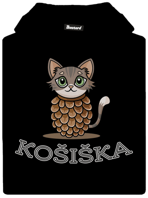 Košiška dětská mikina klokanka Black