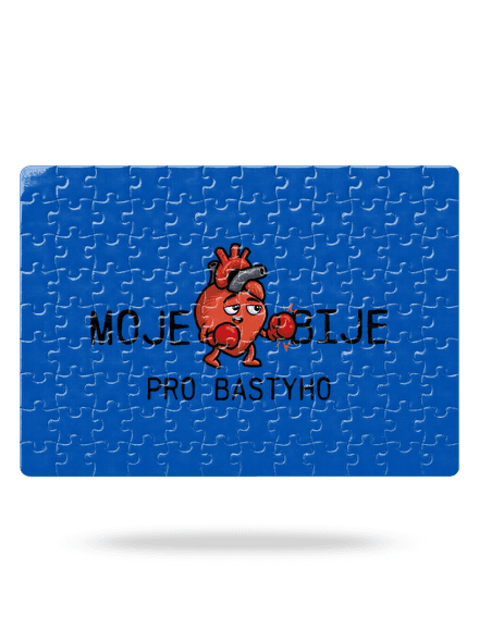 Moje srdce bije puzzle White