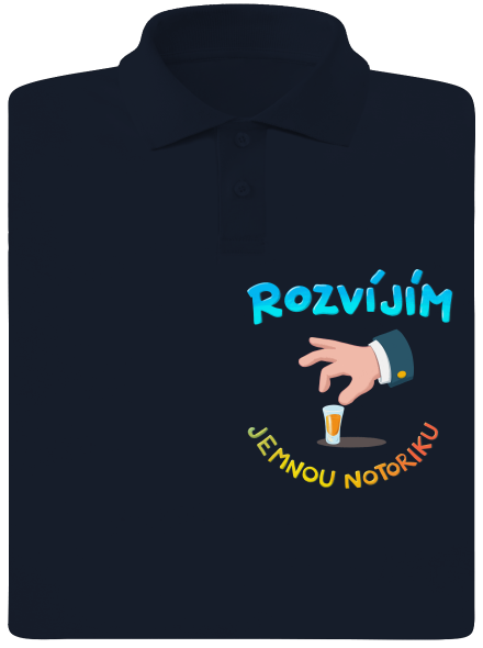 Jemná notorika pánská polokošile Navy Mal