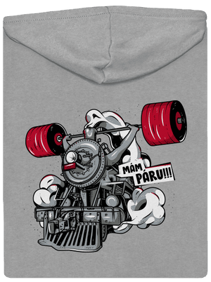 Lokomotiva pánská mikina na zip Light Melange