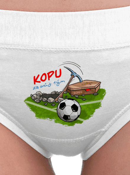 Kopu za svůj tým dámské kalhotky White