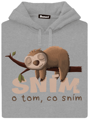 Sním o tom, co sním pánská mikina klokanka Light Melange