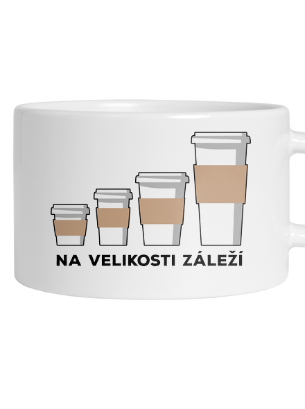 Na velikosti záleží hrnek makronka White