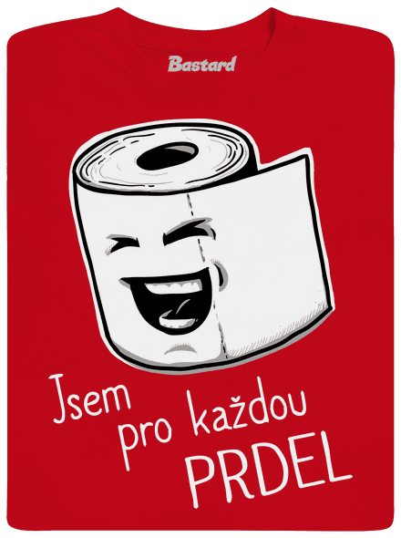 Prdel pánské tričko Red